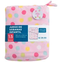 Sábanas DECO HOME Sweet Candy 1.5 Plazas