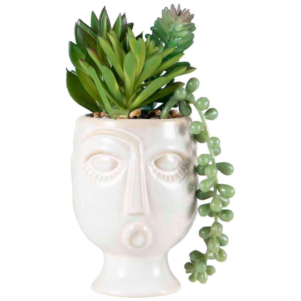 Mini Maceta DECO HOME Caras Surtido Acuarela