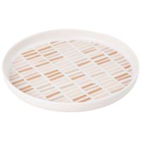 Plato DECO HOME Entrada 20cm Borde Melamina Arena