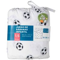 Sábanas DECO HOME Campeones 1.5 Plazas