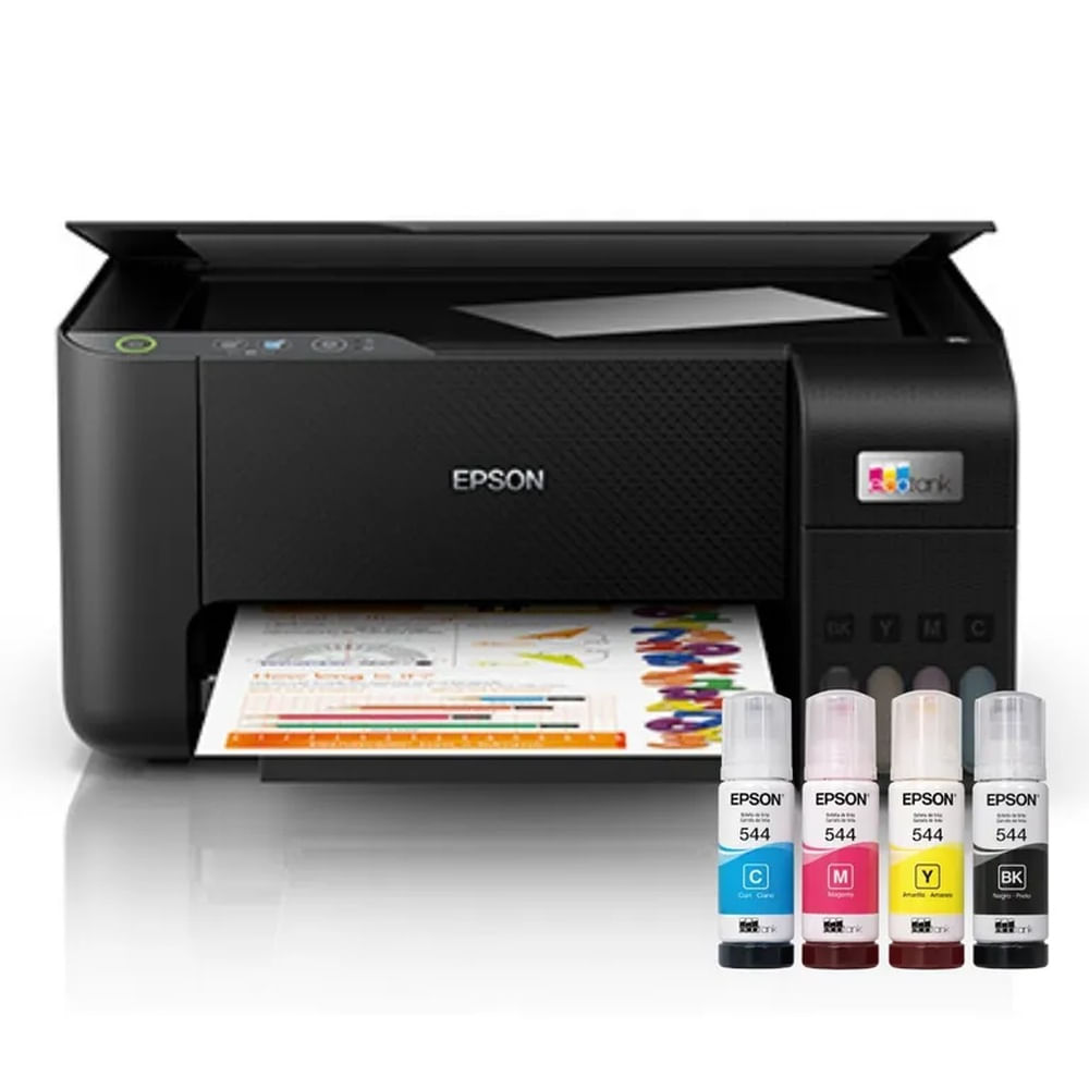 Impresora Multifuncional Epson EcoTank L3210 USB Color 3 en 1 Tinta Continua Negro