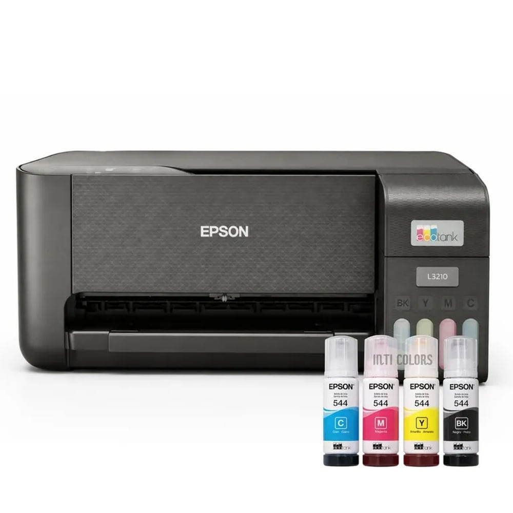 Impresora Epson L3210 Multifuncional EcoTank USB Color 3 en 1 Tinta Continua Negro
