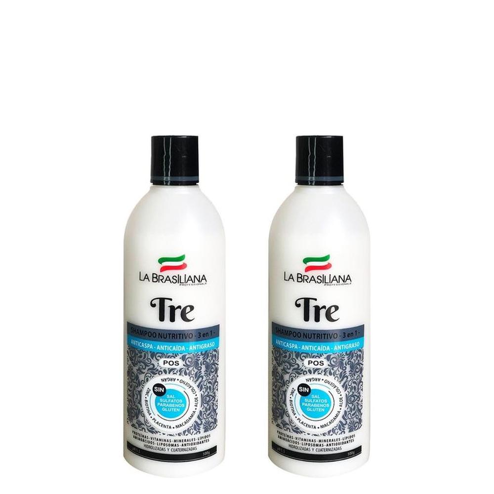 Shampoo Tre Pos La Brasiliana 500Gr 2 Unidades