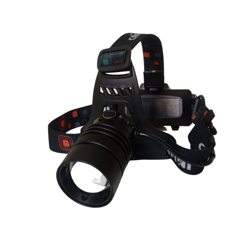 Linterna Frontal Recargable 1 Led Cafini 2 Baterías 7670c