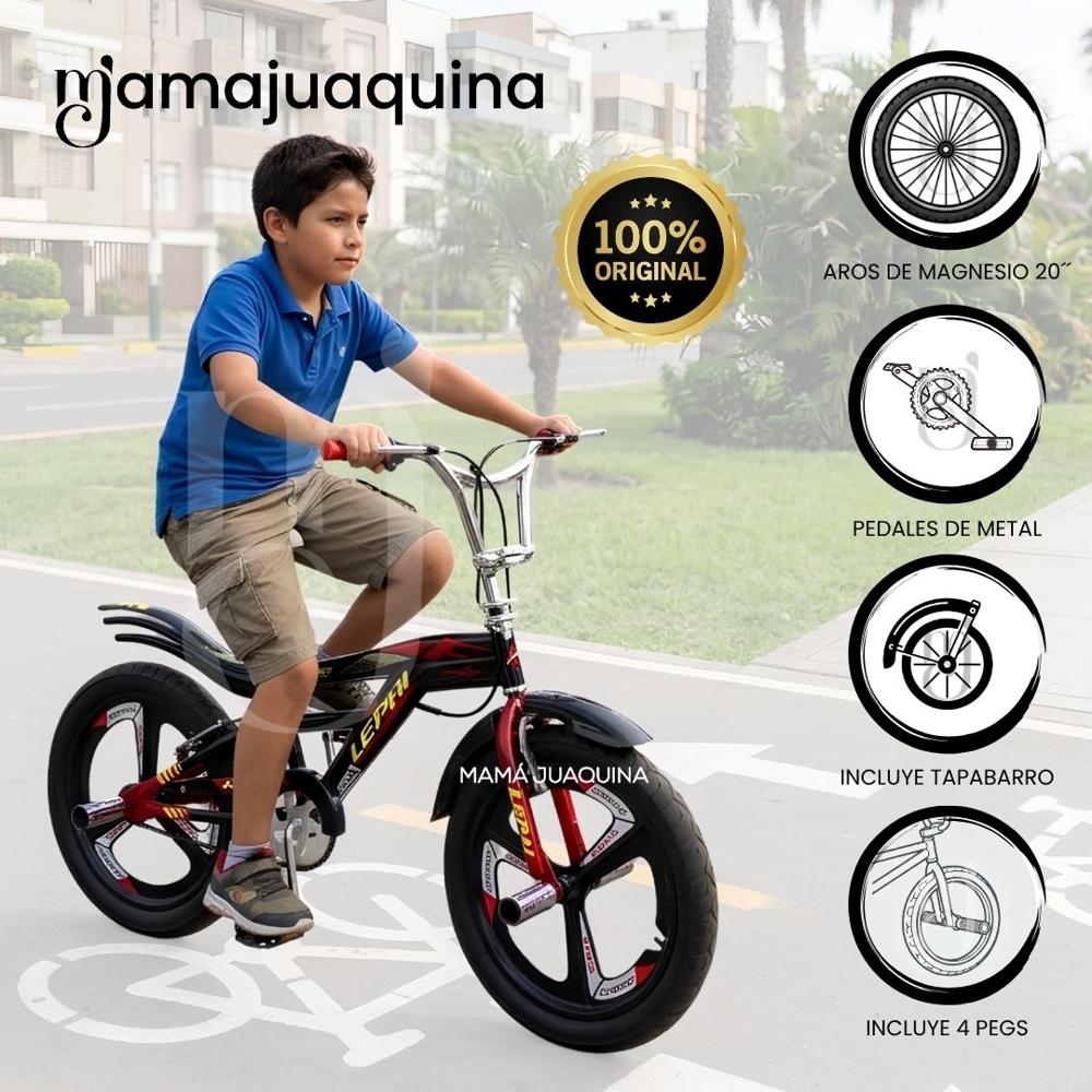 Bicicleta BMX Para Niño MAGNESO II ARO 20 Colección Exclusiva Black