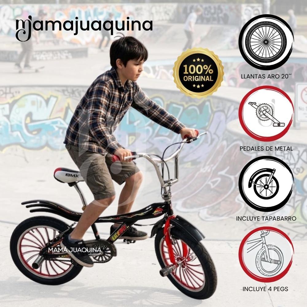 Bicicleta BMX Para Niño RYZE ARO 20 Colección Exclusiva Black