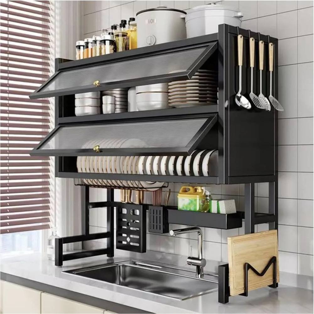 Escurridor De Platos 2 Niveles Organizador Secaplatos Cocina
