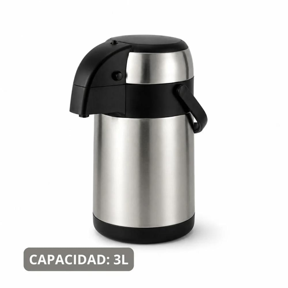 Termo Dispensador 3L Acero Inoxidable para Café y Bebidas
