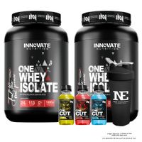 COMBO INNOVATE NUTRITION - 2 ONE WHEY ISOLATE 1KG. VAINILLA Y SHAKER