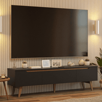Centro de Entretenimiento Madesa Mesa para TV Doha Hasta 80 Pulgadas Negro