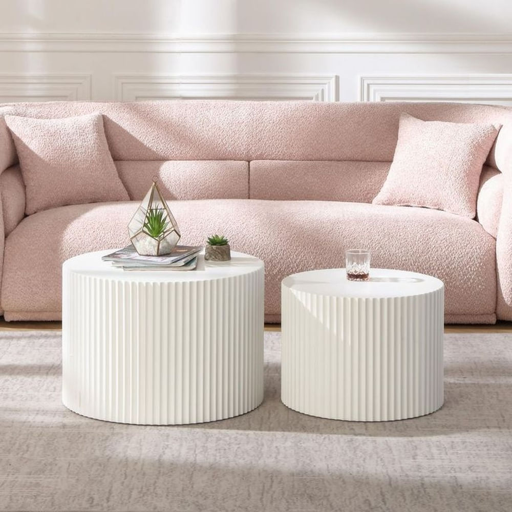 MESA DE CENTRO MORGANA BLANCO Blanco