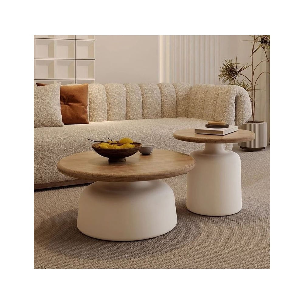 MESA DE CENTRO TOKIO MADERADO Beige