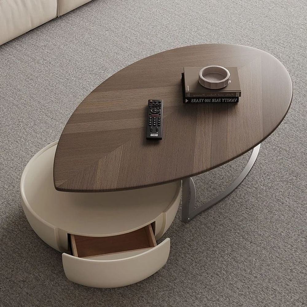 MESA DE CENTRO PAUL NOGAL Marrón Moro