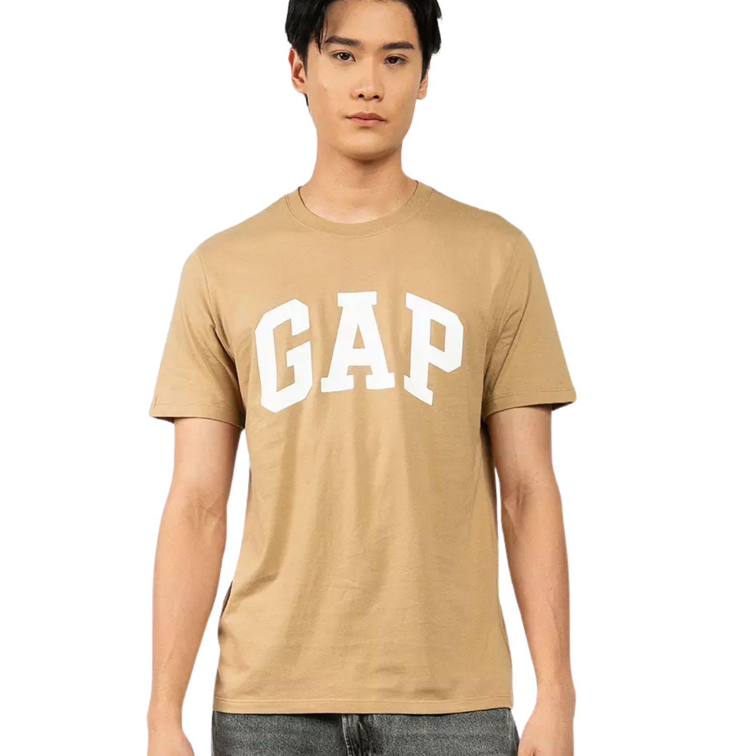 Polo Hombre Everyday Soft Logo T Gap Marron Claro Talla XL
