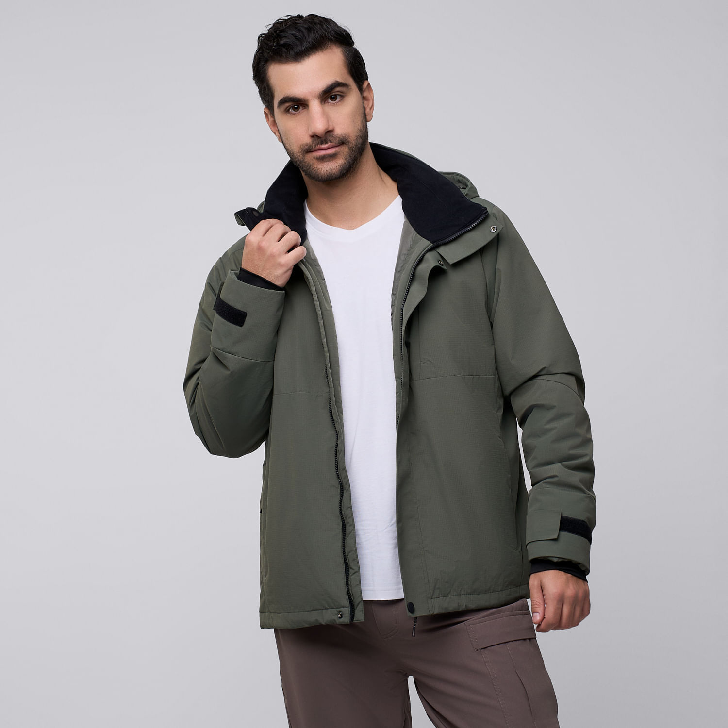 Casacas Deportivas Hombre Hi-tec Mountain Verde Militar M
