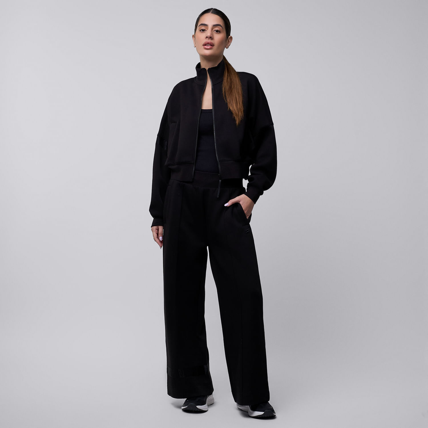 Conjunto Buzo Deportivo Mujer Podium Onda Negro S