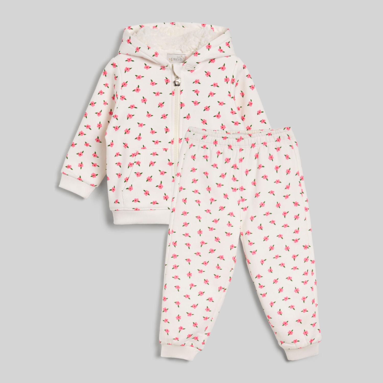 Buzo Para Bebe Niña Fz Print Baby Circus Ecru Talla 24M