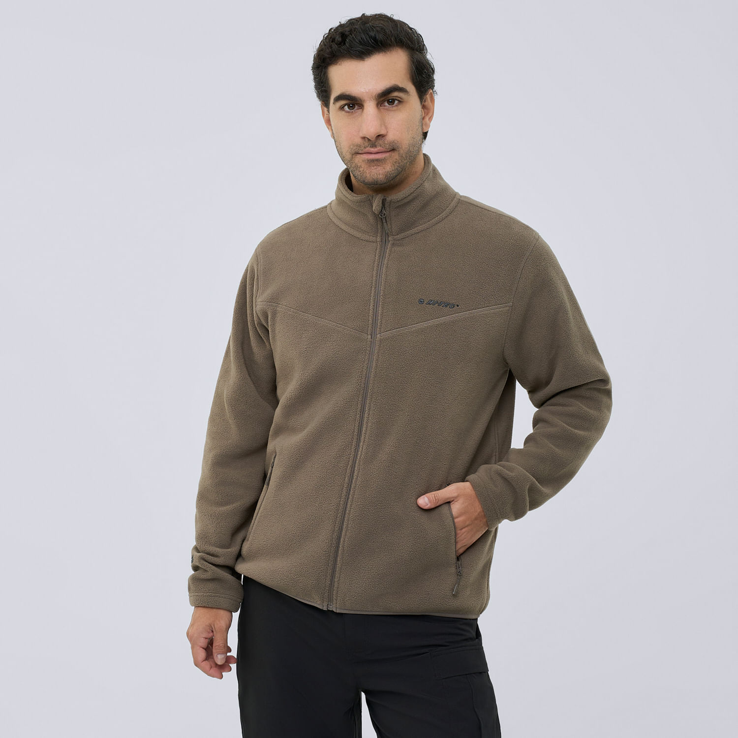 Polera Deportiva Hombre Micropolar Hi-Tec Marron M