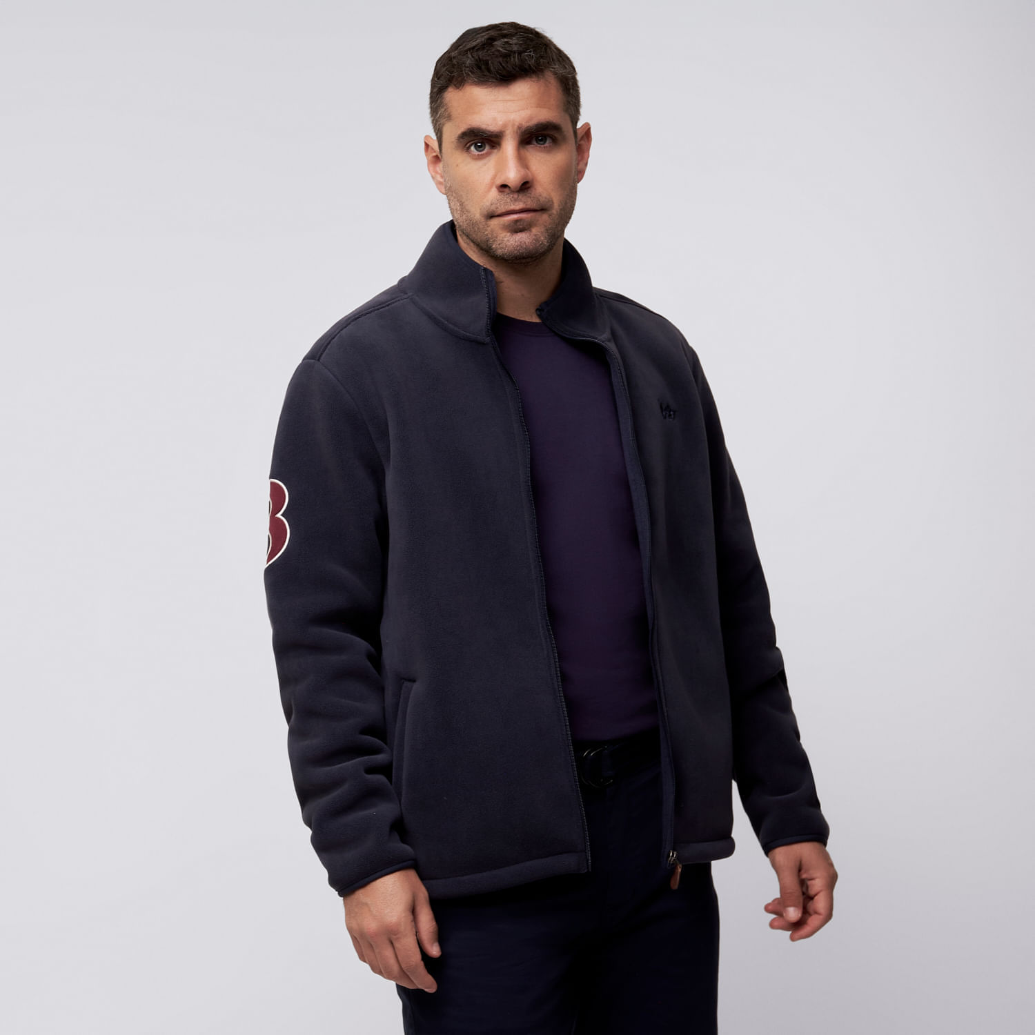 Polera Hombre Polar Parche The Royal Parks British Club Gris Talla S