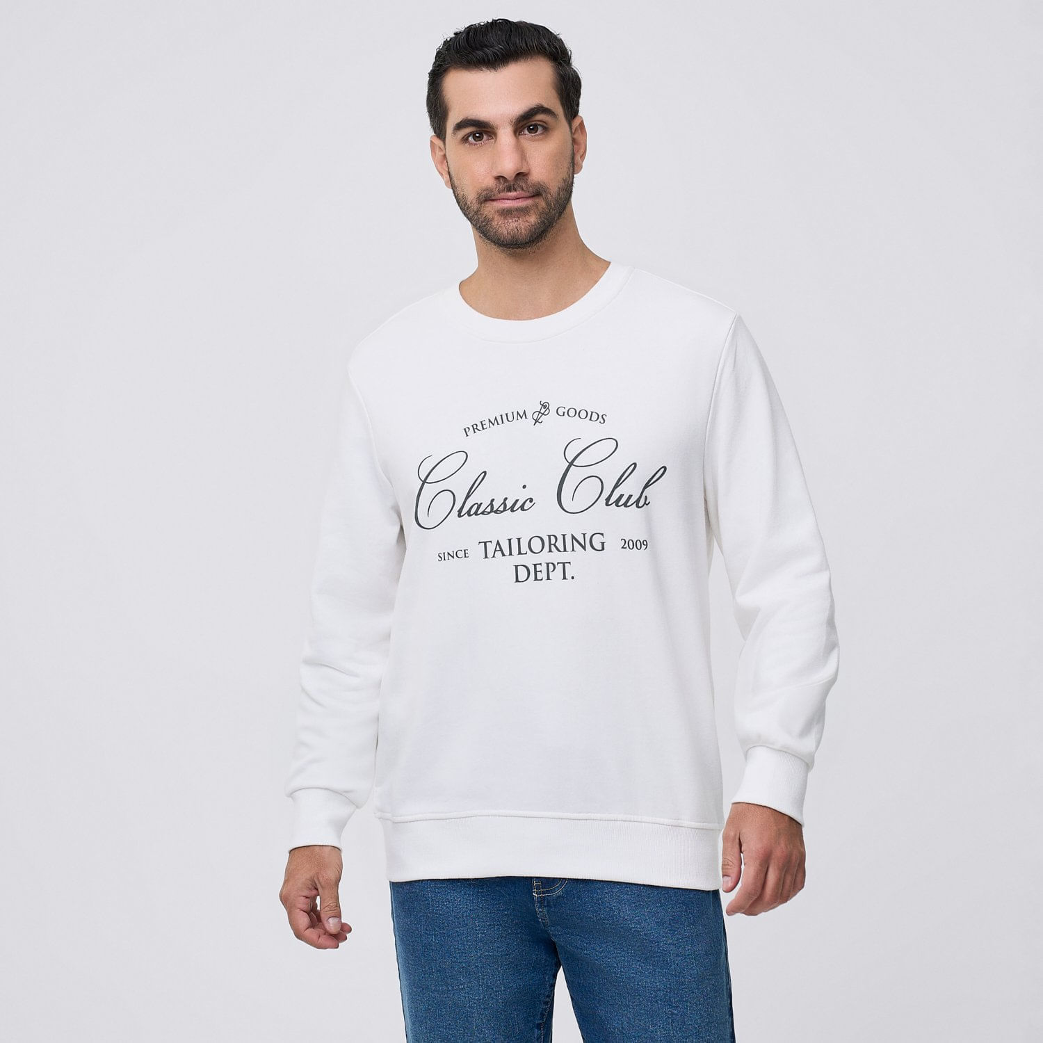 Polera Camisero Hombre Sport Print Malabar Blanco Talla S