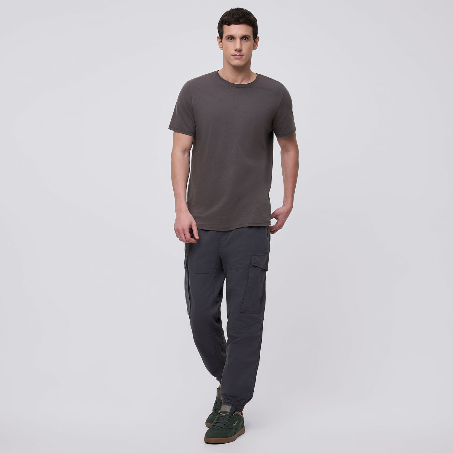 Pantalón Jogger Hombre Cargo Amc Charcoal Talla L