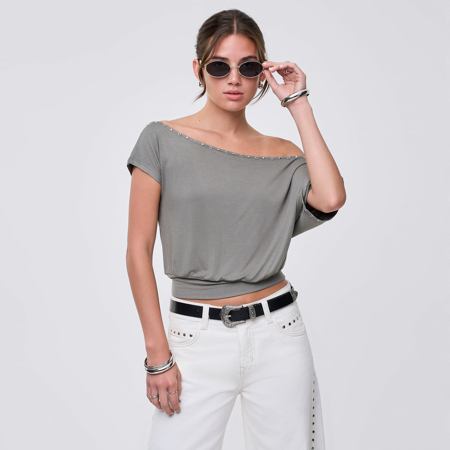Polo Mujer Cami Hypnotic Manga Corta Verde Oliva S