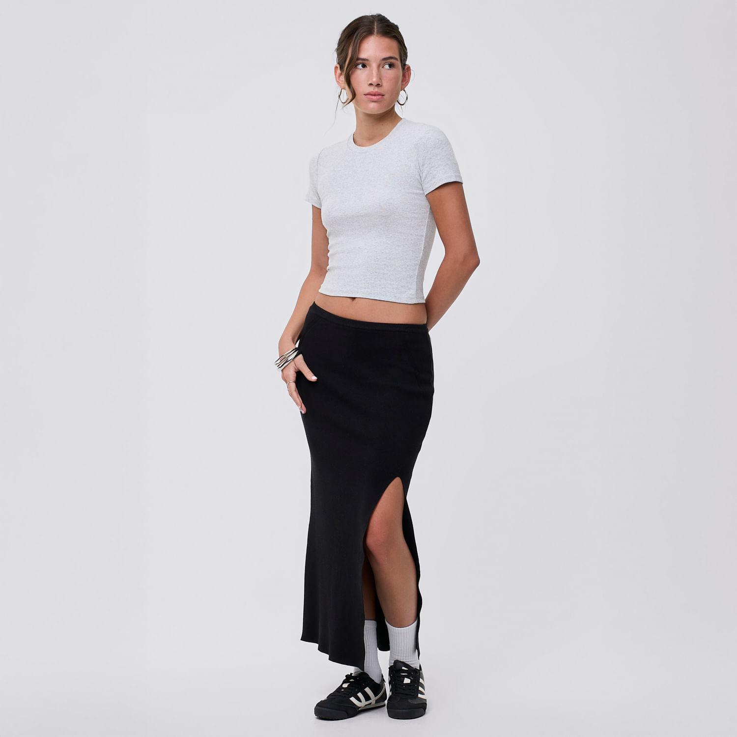 Falda Larga Mujer Blue Hypnotic Negro S