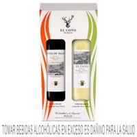 Pack EL COTO Reserva: Vino Tinto Botella 750ml + Vino Blanco Botella 750ml
