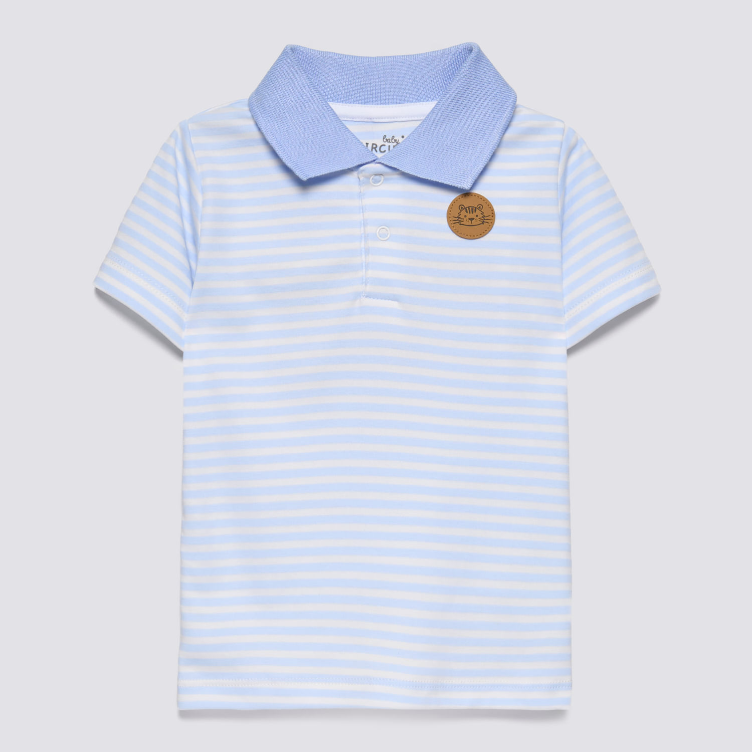 Polo Manga Corta Bebé Niño Box Baby Circus Celeste Talla 36M