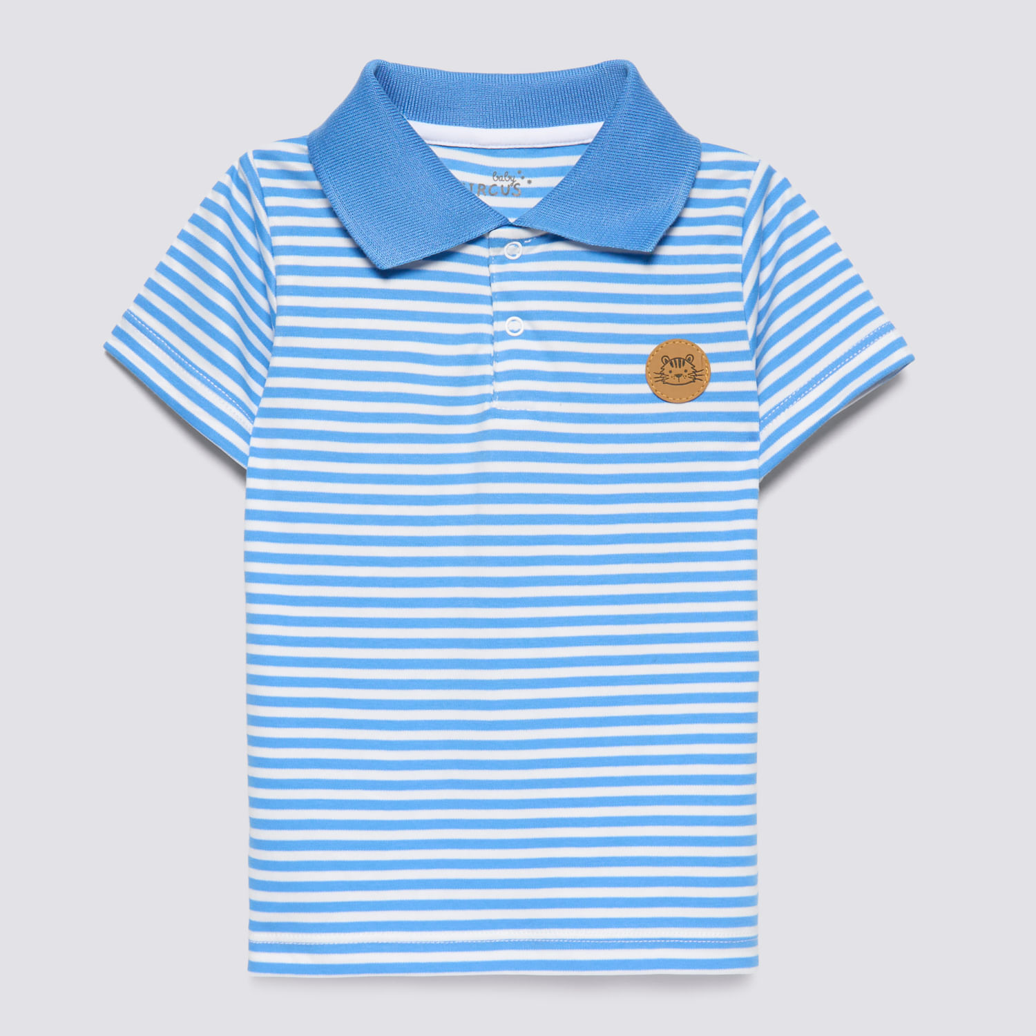 Polo Manga Corta Bebé Niño Box Baby Circus Azul Acero Talla 36M