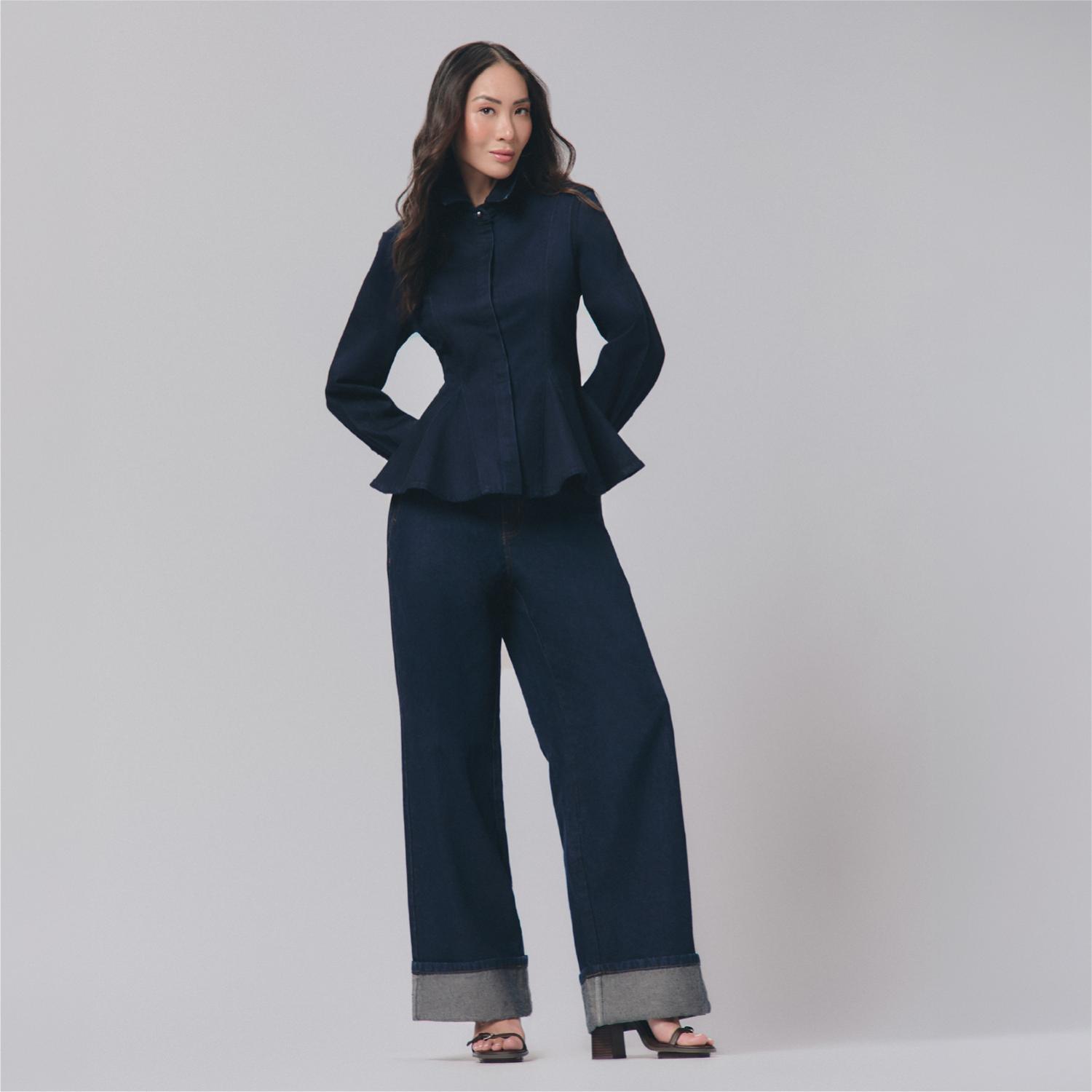 Jean Mujer Belt Malabar Baggy Azul Marino 34