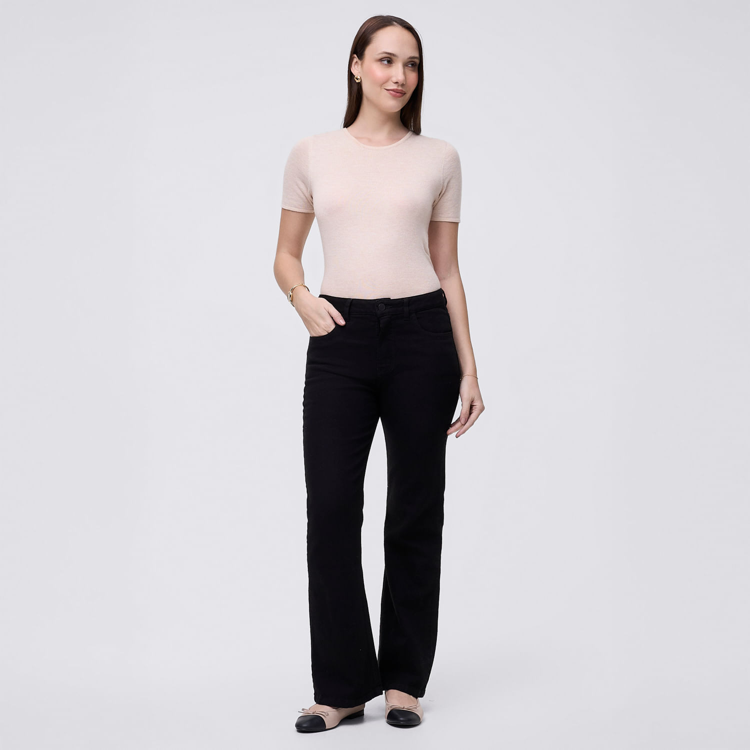 Jean Mujer Rise Madison Negro 32