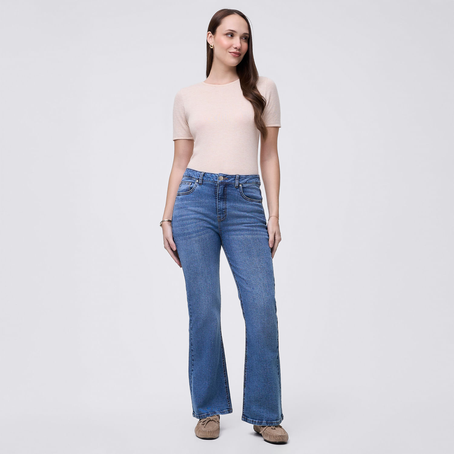 Jean Mujer Rise Madison Azul Acero 34