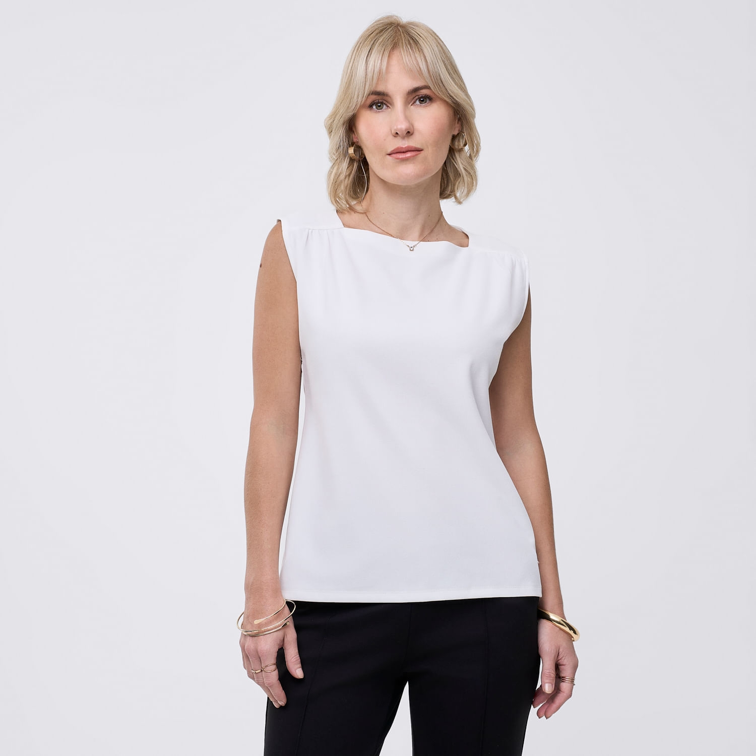 Polo Mujer Fancy Zafin Manga Corta Blanco L