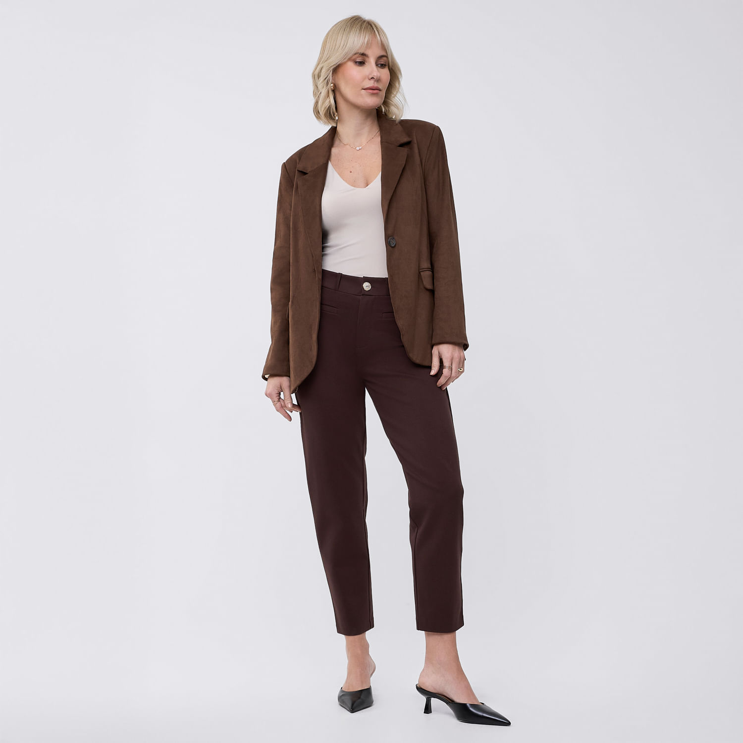 Pantalón Mujer Soft Zafin Café 36