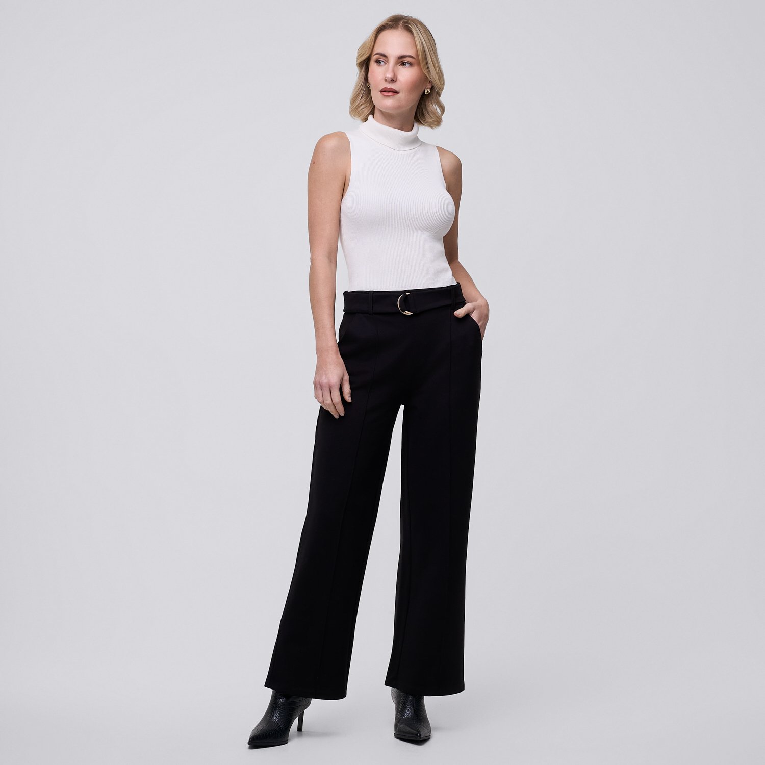 Pantalón Mujer Hebilla Zafin Negro L
