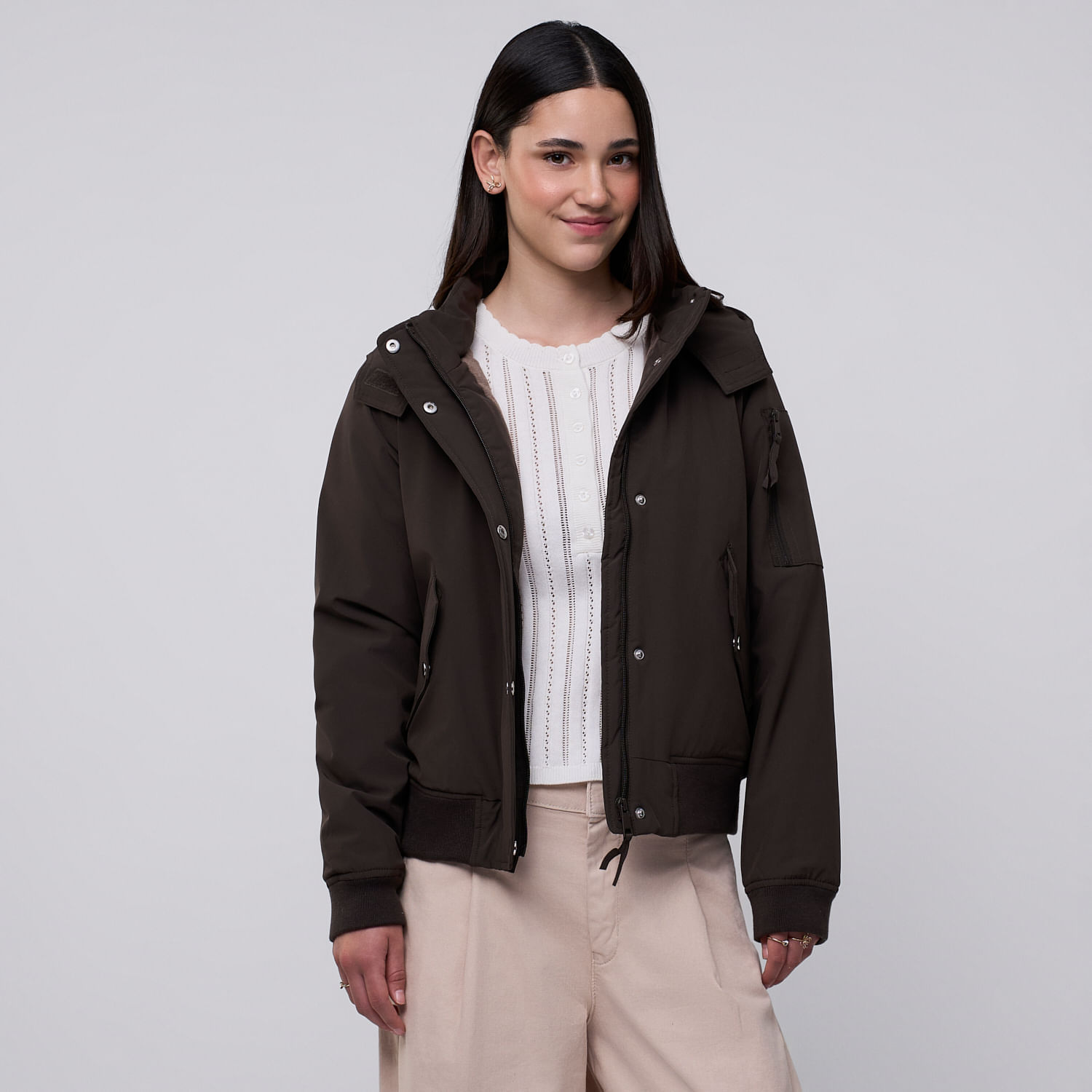 Casaca Mujer Cherry Amc Marron L