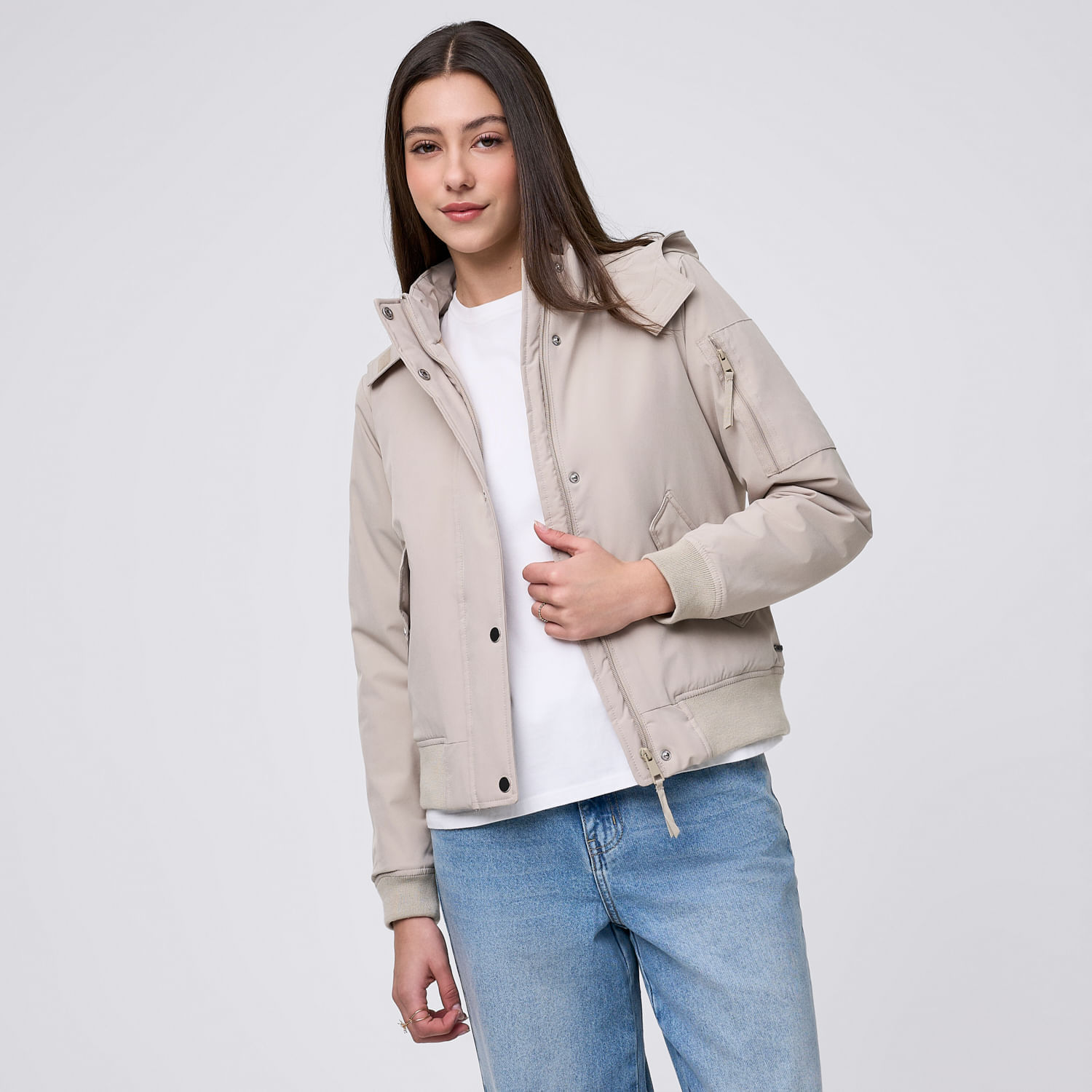Casaca Mujer Cherry Amc Taupe M