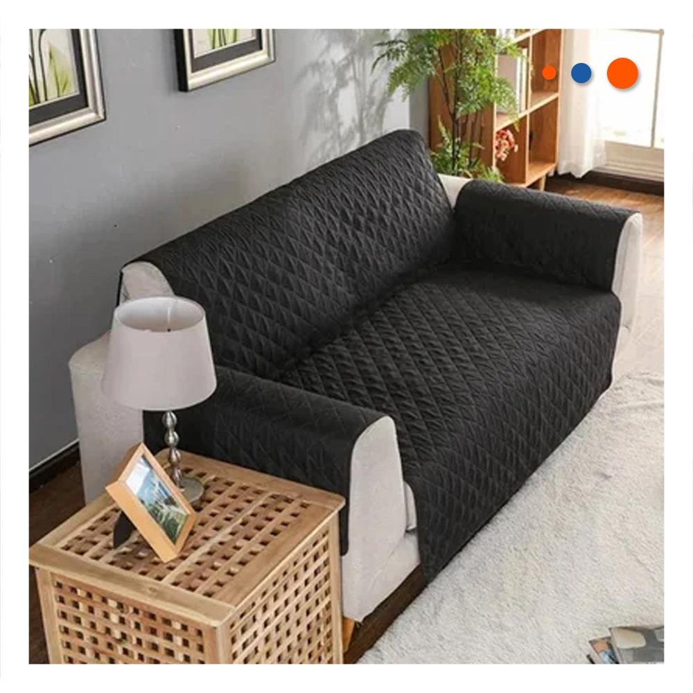 Cubierta de Sofa en Negro con Dimensiones 130x195cm para Proteccion Completa Y+Post It Cubierta de Sofa en Negro con Dimensiones 130x195cm para Proteccion Completa Y notas