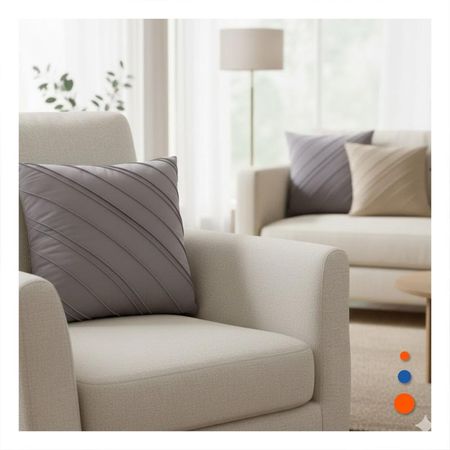 Funda Pensada para Almohada con Estilo Diagonal y Terciopelo de Color Plomo Claro Y notas