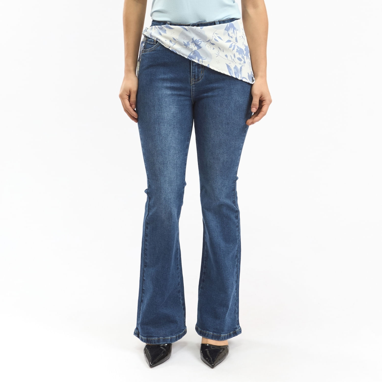 Jean Mujer Fiorela Parada 111 Flare Azul 30