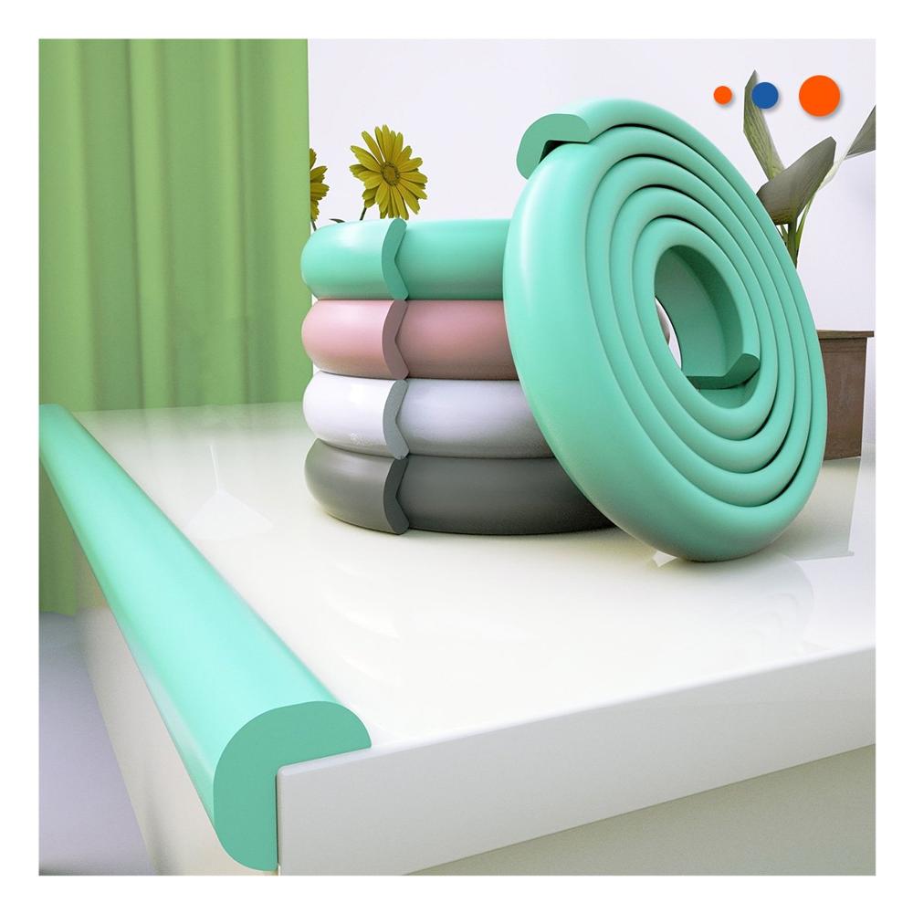 Protector de Bordes de Espuma 2 Metros Color Verde Agua Seguridad Hogar