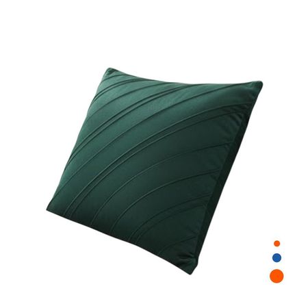 Funda de Terciopelo en Tono Verde Oscuro con Patron de Rayas Diagonales Y Regalo Sticker