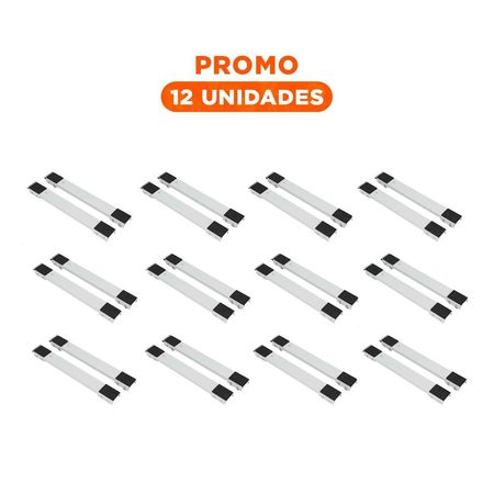 Pack12 Sistema Regulable con Ruedas para Muebles de Hogar con Desplazamiento Diario