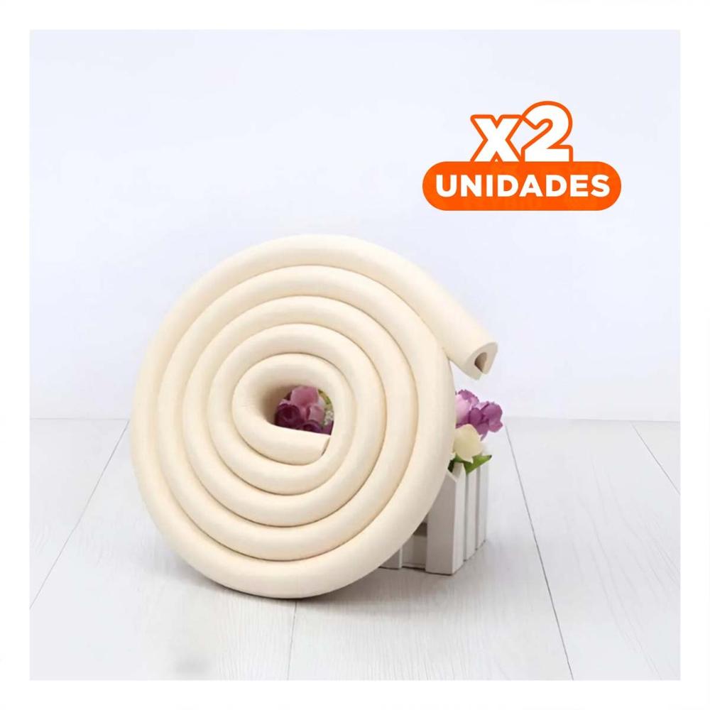 Pack2 Esquinero Protector de Espuma Suave para Bordes de Muebles en Casa Crema Y Papel Regalo