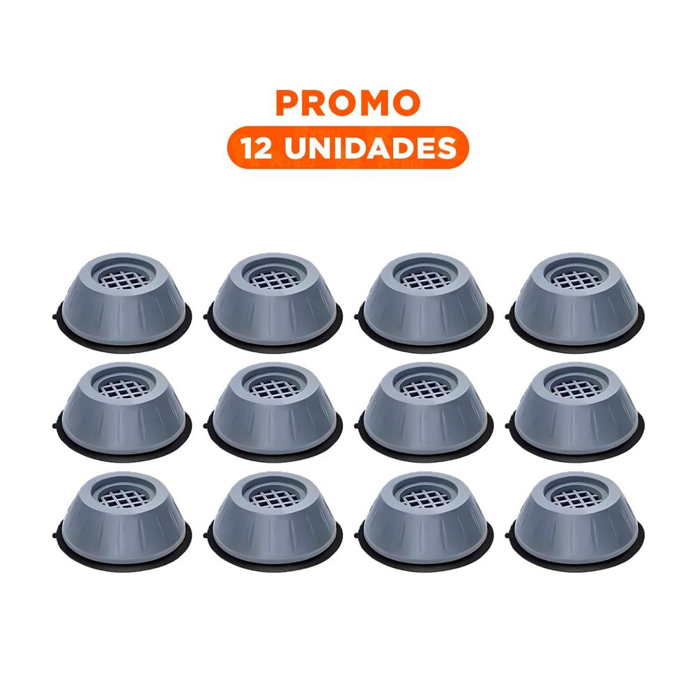 Pack12 Almohadilla Antivibratoria para Base Antideslizante en Cuatro Unidades
