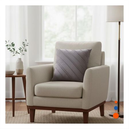 Funda Pensada para Almohada con Diagonales y Terciopelo de Color Plomo Intermedio Y notas