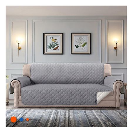 Cubierta para Sofa con Dimensiones 130x195cm en Plomo de Uso Diario Y+Regalo Sticker Cubierta para Sofa con Dimensiones 130x195cm en Plomo de Uso Diario Y Regalo Sticker