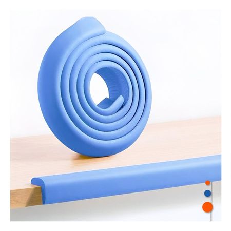 Protector Esquinero de Espuma Suave para Bordes Filosos de Mesa en Casa Azul Y Papel Regalo