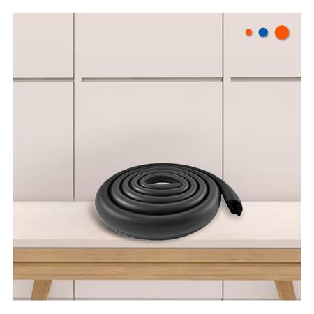 Protector Esquinero de Espuma Suave para Bordes Filosos de Mesa en Casa Negro Y Papel Regalo